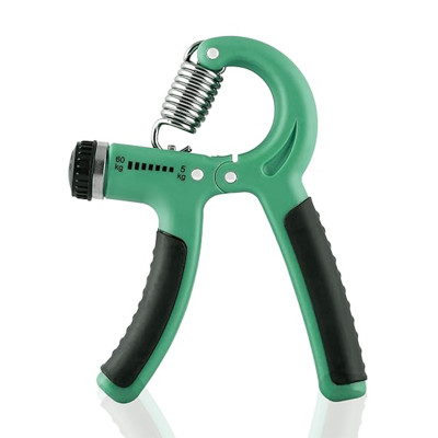 Konex Adjustable Hand Gripper (Pack of 1, Green)
