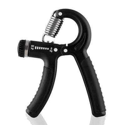 Konex Adjustable Hand Gripper (Pack of 1, Black)