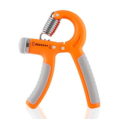 Konex Adjustable Hand Gripper (Pack of 1, Orange)